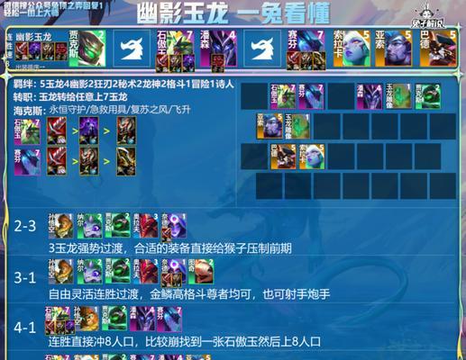 玉龙攻略（玉龙出装攻略）