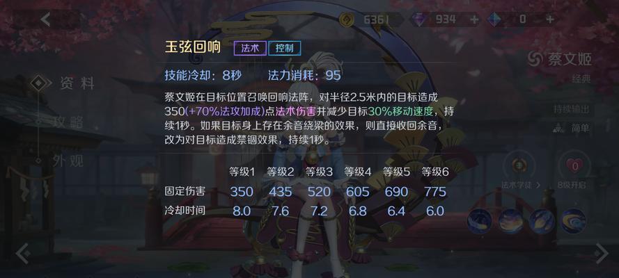 蔡文姬技能出装攻略（用音乐征服战场，玩转蔡文姬的攻略技巧）